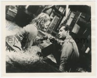 3f0569 DOLORES MICHAELS signed 8x10 still 1957 close up with Rick Jason in The Wayward Bus!