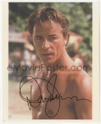 3f1010 DON JOHNSON signed color 8x10 REPRO still 1990s great barechested c/u of the Miami Vice star!