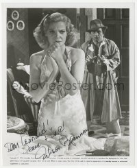 3f0586 EILEEN BRENNAN signed 8x10 still 1976 in a scene with Peter Falk from Murder By Death!