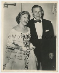 3f0598 GEORGE BURNS & GRACIE ALLEN signed deluxe 8x10 still 1950s BOTH husband & wife signed it!
