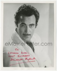 3f0601 GILBERT ROLAND signed deluxe 8x10 publicity still 1980s great portrait later in his career!
