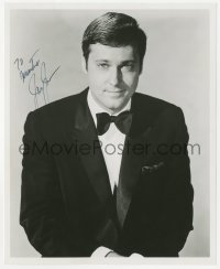 3f1039 JACK JONES signed 8x10 REPRO still 1980s youthful waist-high smiling portrait wearing tuxedo!