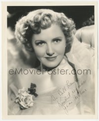 3f0627 JEAN ARTHUR signed 8x10 still 1938 smiling portrait of the pretty Columbia leading lady!