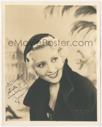 3f0633 JOAN BLONDELL signed deluxe 8x10 still 1930s the beautiful leading lady by Elmer Fryer!