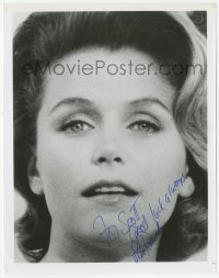 3f1084 LEE REMICK signed 8x10 REPRO still 1980s super close portrait of the pretty leading lady!