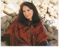 3f1094 LORETTA LYNN signed color 8x10 REPRO still 1990s great portrait of the country western singer!