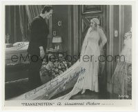 3f1100 MAE CLARKE signed 8x10 REPRO still 1984 in wedding gown with monster in 1931's Frankenstein!