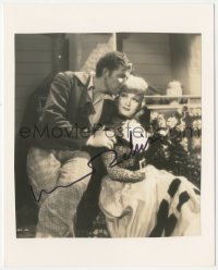 3f0665 MARLENE DIETRICH signed 7x7.75 still 1941 with Bruce Cabot in The Flame of New Orleans!
