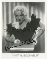 3f1108 MARLENE DIETRICH signed 8x10 REPRO still 1980s sexy portrait from 1933's Song of Songs!