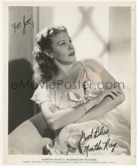 3f0666 MARTHA RAYE signed 8x10 still 1939 great Paramount studio portrait of the comedienne!