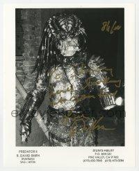 3f0706 R. DAVID SMITH signed 8x10 publicity still 2000 cool portrait as the monster in Predator 2!