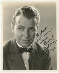 3f0713 REGIS TOOMEY signed 8x10 still 1937 head & shoulders portrait from Back in Circulation!