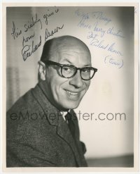 3f0716 RICHARD DEACON signed 8x10 still 1960s CBS portrait by Gabor Rona, he signed it twice!