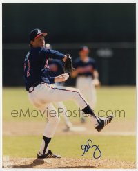 3f0744 STEVE AVERY signed color 8x10 publicity still 1990s the Atlanta Braves baseball pitcher!