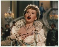 3f1155 SUSANNA FOSTER signed color 8x10 REPRO still 1990s close up singing in Phantom of the Opera!