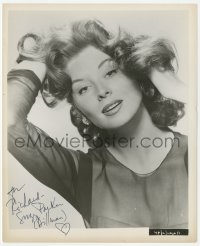 3f0750 SUZY PARKER signed 8x10 still 1950s glamorous portrait of the beautiful fashion model/actress!
