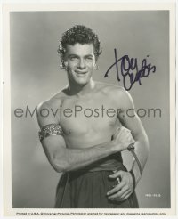 3f0757 TONY CURTIS signed 8x10 still 1951 great barechested portrait from Prince Who Was A Thief