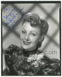 3f1166 VIRGINIA GREY signed 8x10 REPRO still 1980s head & shoulders portrait from 1947's Wyoming!