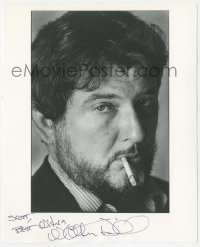 3f1169 WALTER HILL signed 8x10 REPRO still 1980s great smoking portrait of the producer/director!