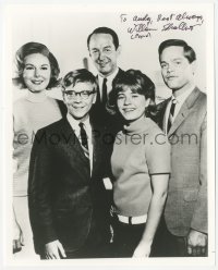 3f1172 WILLIAM SCHALLERT signed 8x10 REPRO still 1980s portrait with co-stars in The Patty Duke Show!