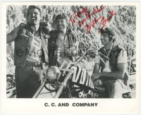 3f0767 WILLIAM SMITH signed 8x10 publicity still 1980s with Joe Namath from C.C. and Company!