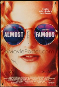 3f0003 ALMOST FAMOUS signed 1sh 2000 by Kate Hudson, Cameron Crowe, McDormand, Crudup AND Fugit!