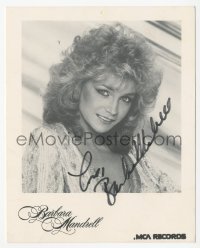 3f0889 BARBARA MANDRELL signed 4x5 publicity photo 1990s the country music singer at MCA Records!