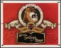 3f0011 STARS OF METRO GOLDWYN MAYER signed 24x30 commercial poster 1978 by TWENTY THREE MGM stars!
