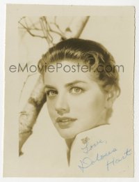 3f0899 DOLORES HART signed 3x4 photo 1950s super close up of beautiful actress who became a nun!