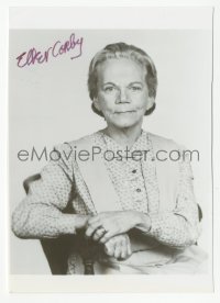 3f0905 ELLEN CORBY signed 4x5 photo 1980s great seated portrait of Grandma from The Waltons!