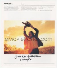 3f0167 GUNNAR HANSEN signed book page 1999 by Gunnar Hansen, Leatherface in Texas Chainsaw Massacre!
