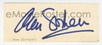 3f0771 ANN SOTHERN signed 2x4 index card 1940s includes a vintage 1950s portrait by John Engstead!