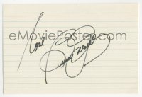 3f0781 BEVERLY GARLAND signed 4x6 index card 1980s it can be framed & displayed with a repro still!