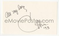 3f0789 CHER signed 3x5 index card 1993 it can be framed with the included Mermaids REPRO still!