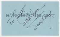 3f0795 DORIS DAY signed 3x5 index card 1980s it can be framed & displayed with a repro still!