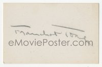 3f0798 FRANCHOT TONE signed 2x4 index card 1940s with 1935 Mutiny on the Bounty EMO movie photo!