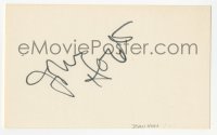 3f0825 JOHN HOYT signed 3x5 index card 1980s it can be framed & displayed with a repro still!