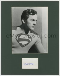 3f0138 KIRK ALYN signed 3x5 index card in 11x14 display 1950s ready to frame & display!