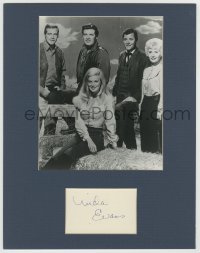 3f0141 LINDA EVANS signed 3x5 index card in 11x14 display 1970s ready to frame & display!