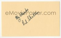 3f0862 RED SKELTON signed 3x5 index card 1980s it can be framed & displayed with a repro still!