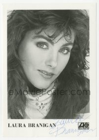 3f0916 LAURA BRANIGAN signed 5x7 music photo 1980s head & shoulders portrait of the pretty actress!