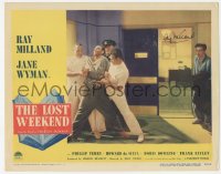 3f0115 LOST WEEKEND signed LC #7 1945 by Ray Milland, by restrained alcoholic patient, Billy Wilder!