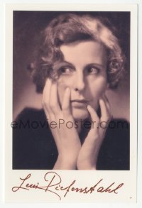 3f0917 LENI RIEFENSTAHL signed 4x6 photo 1980s great portrait of the famous German director!