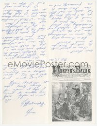 3f0377 ANNE FRANCIS signed letter 1965 telling Harriet Parsons about her upcoming movie & TV show!