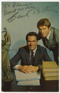 3f0344 CARL BETZ signed 4x6 color publicity photo 1970s the star of TV's Judd For The Defense!
