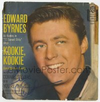 3f0358 CONNIE STEVENS signed 7x7 record sleeve 1959 Kookie Kookie Lend Me Your Comb, 77 Sunset Strip!