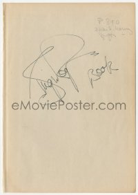 3f0487 GINGER ROGERS signed book page 1980s it can be framed & displayed with a repro still!