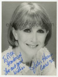 3f0914 JULIE HARRIS signed 5x6 photo 1985 head & shoulders portrait later in her career!