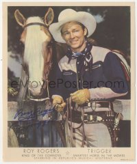 3f0350 ROY ROGERS signed 8x10 picture frame photo 1980s by Roy Rogers, he signed for Trigger too!
