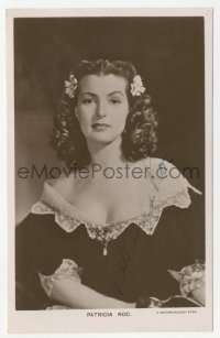 3f0935 PATRICIA ROC English signed 4x6 photo 1940s the sexy English actress in low-cut dress!